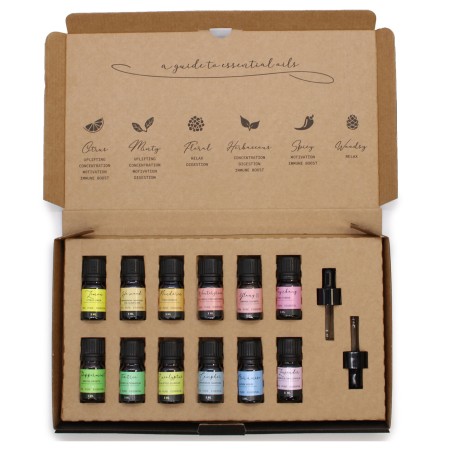 Set de aceites esenciales de aromaterapia - Paquete de inicio - Juego Aromaterapia