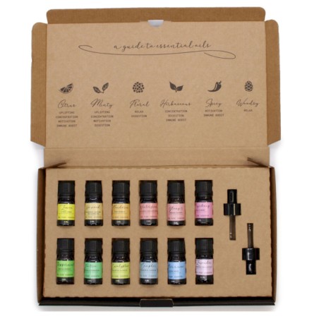 Set de aceites esenciales de aromaterapia - Paquete de inicio - Juego Aromaterapia