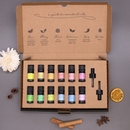 Set de aceites esenciales de aromaterapia - Paquete de inicio - Juego Aromaterapia