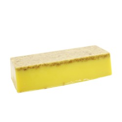 Pain de savon artisanal - Banane et noix de coco douce - Fait main - 1,3kg