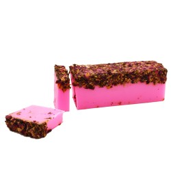 Artisan Soap Bar - Roos en bloemblaadjes - Handgemaakt - 1,3 kg