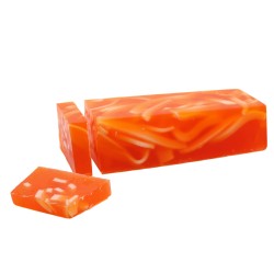 Pain de savon artisanal - écorce d’orange - fait main - 1,3 kg