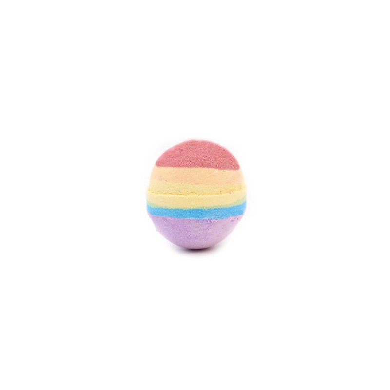 Charcoal Bath Bomb - Fruit Salad - 1 unit 230gr.-BATH BOMBS-HOSTENATURA