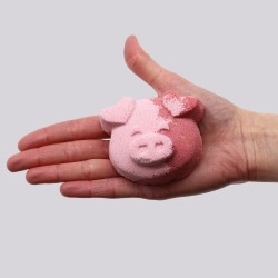 Fun Bath Bomb - Porc - Tort Vanilie - 70g