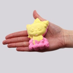 Bombe de bain Fun - Chat - Banane - 80g