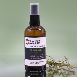 Facial Tonic - Witch Hazel with Tea Tree 100ml - Provides hydration, Soothes the skin and provides nutrients and vitamins