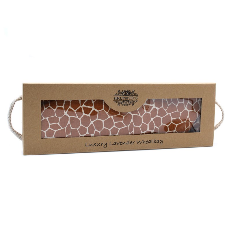 Sachet de blé à la lavande dans une boîte cadeau - Girafe de Madagascar-SACS DE BLÉ-HOSTENATURA