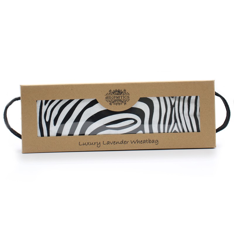 Luxury Lavender Wheat Bag in Gift Box - Zebra-WHEAT BAGS-HOSTENATURA