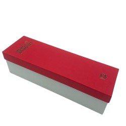 Coffret Long - Roses Rouges Classiques - Bouquet de Fleurs Savon - 28x8x8.5cm