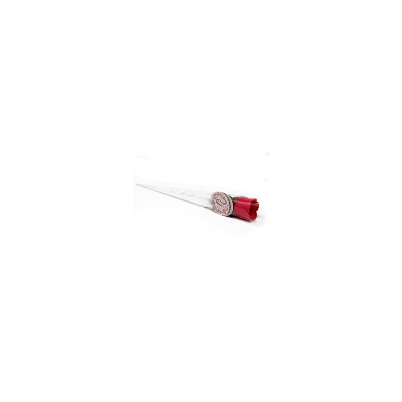 Fleur de savon - Petite rose rouge - 30x3cm - 1 unité-FLEURS DE SAVON-HOSTENATURA