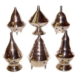 4" Brass Incense Burner - 1 Unit - Random Design