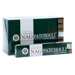 Encens Golden Nag - Encens Pathouli - Boîte de 15gr.