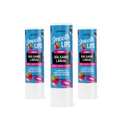 BALSAM NATURAL DE BUZE CANDY - BOMBONĂ DE CAPSUNI - ULEI DE MIGDALE ȘI UT DE SHEA - BUZE NEDELE