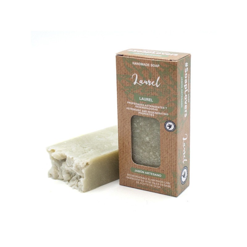 BAR OF ARTISAN SOAP LAUREL OLIVE OIL 100gr-OLIVE OIL ARTISAN SOAP-HOSTENATURA