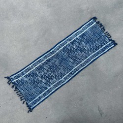 Handmade Indigo Rug - 170x60cm - Madjid Tiles - 100% Cotton