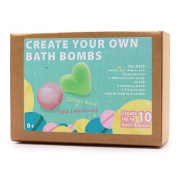 Kit de fabricación de bombas de baño - limonada rosa e explosión de cítricos