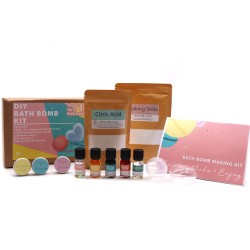 Kit pour fabriquer des bombes de bain - Rose et Bubblegum