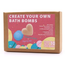 Kit pour fabriquer des bombes de bain - Rose et Bubblegum