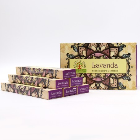 Incienso Namaste Mandala Masala - Lavanda - Tradicional de India Agarbathi - Hecho a Mano