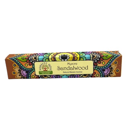 Incienso Namaste Mandala Masala - Sándalo - Tradicional de India Agarbathi - Hecho a Mano