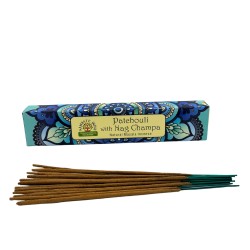 Incenso Namaste Mandala Masala - Patchouli e Nag Champa - Agarbathi Indiano Tradicional - Feito à mão