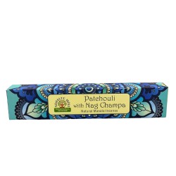 Encens Namaste Mandala Masala - Patchouli et Nag Champa - Agarbathi traditionnel indien - Fait à la main