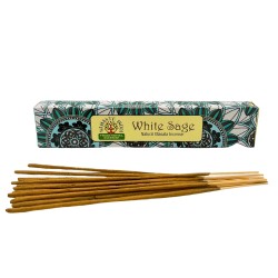 Namaste Mandala Masala Incense - White Sage - Traditional Indian Agarbathi - Handmade