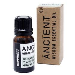 Essential Oil Blend - Box - Happiness - Bergamot, Ylang Ylang and Grapefruit - 10ml