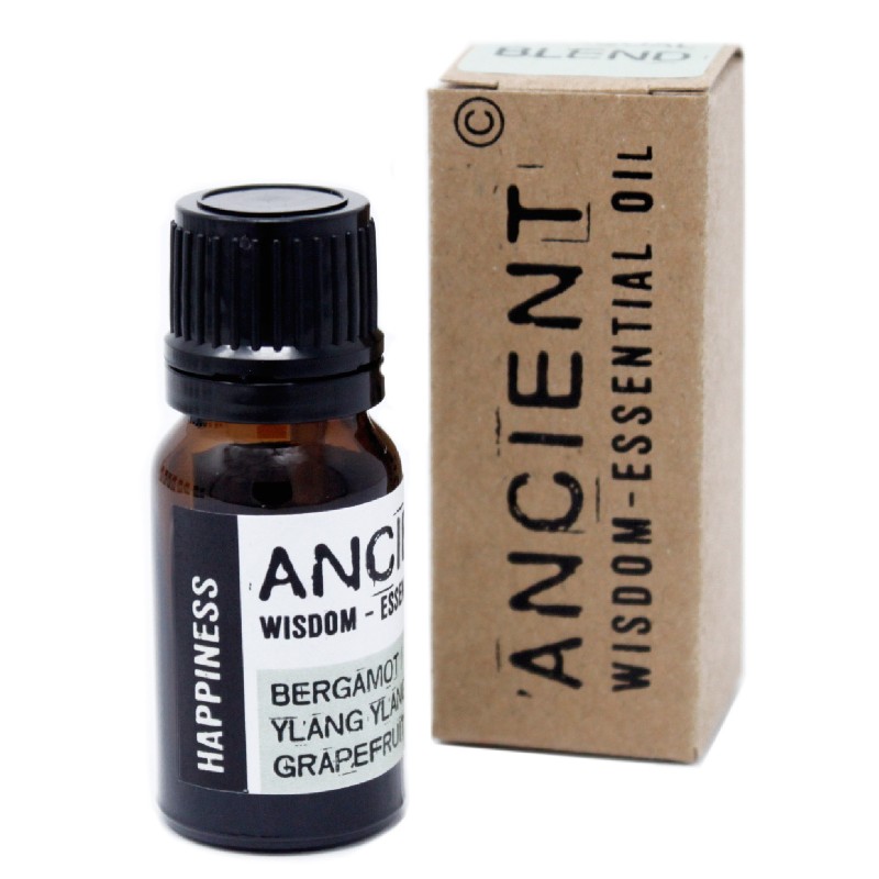 Essential Oil Blend - Box - Happiness - Bergamot, Ylang Ylang and Grapefruit - 10ml-ESSENTIAL OIL BLEND 10ML-HOSTENATURA