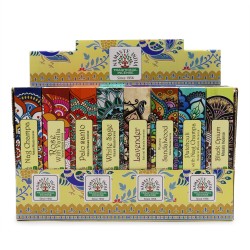 Kit de tămâie Namaste Mandala Masala - Agarbathi tradițional indian - Realizat manual - 8 unități asortate