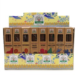 Kit de Incenso Masala Botânico Natural - Incenso Namaste Indiano Tradicional - 8 caixas sortidas