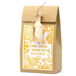 Bath Salts - Lemon, Ginger and Orange - Agnes+Cat - Premium Quality - 500gr