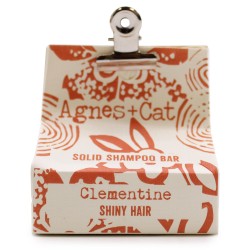 Solid Shampoo - Clementine - Agnes+Cat - SLS and SLES Free - Paraben Free - Vegan - Damaged & Dry Hair