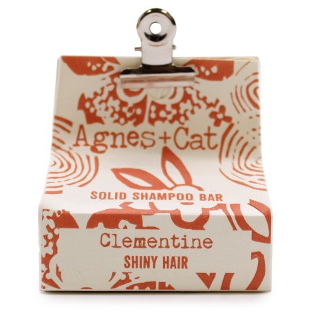 Champú Sólido - Clementina - Agnes+Cat - Sin SLS ni SLES - Sin Parabenos - Vegano - Cabello Dañado y Seco