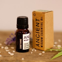 Mezcla Aceites Esenciales - Caja - Calmante - Manzanilla romana, salvia y vetiver - 10ml - 4