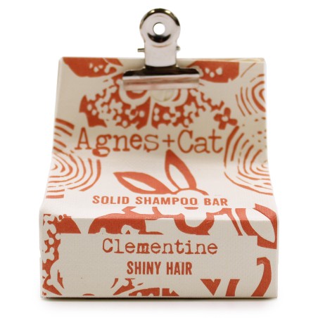Champú Sólido - Clementina - Agnes+Cat - Sin SLS ni SLES - Sin Parabenos - Vegano - Cabello Dañado y Seco