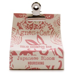 Solid Shampoo - Japanse bloem - Agnes+Cat - Geen SLS of SLES - Geen parabenen - Veganistisch - Verjongend