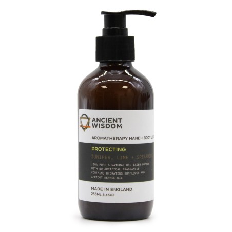 Crema Loción de Manos y cuerpo con Enebro, Lima y Hierbabuena 250 ml - Protectora