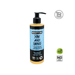 SHAMPOOING ÉQUILIBRANT NATUREL POUR CHEVEUX GRAS - LITSEA & TEA TREE - POT DE BEAUTÉ - SANS SLS - SANS PARABEN - DISTRIBUTEUR - 