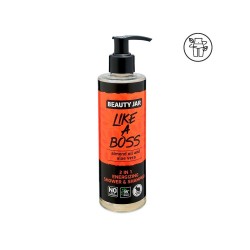 SHAMPOING ET GEL DOUCHE ÉNERGISANT NATUREL 2 EN 1 - POUR HOMME - POT DE BEAUTÉ - SANS SLS - SANS PARABEN - DISTRIBUTEUR - 250ml