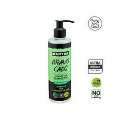 CHAMPÚ VOLUMEN NATURAL - BRAVOCADO EXTRACTO DE AGUACATE E ALGAS - TARRO DE BELLEZA - SIN SLS - SIN PARABENOS - DISPENSADOR - 250