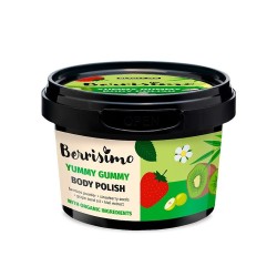 BODY SCRUB - BODY POLISH - AARDBEIEN, KIWI EN DRUIVEN - BERRISIMO - ZONDER SLS - ZONDER SLES - ZONDER PARABENEN - 270gr