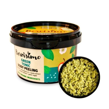PEELING CORPORAL – LEMONGRASS, MANZANA Y ESPINACA - BERRISIMO - SIN SLS - SIN SLES - SIN PARABENOS - 400gr