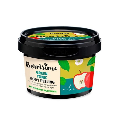 PEELING CORPORAL – LEMONGRASS, MANZANA Y ESPINACA - BERRISIMO - SIN SLS - SIN SLES - SIN PARABENOS - 400gr