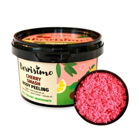PEELING CORPORAL - CEREZA, SALVIA Y LIMÓN - BERRISIMO - SIN SLS - SIN SLES - SIN PARABENOS - 300gr