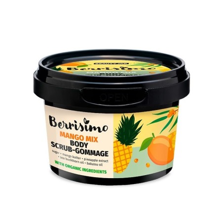 EXFOLIANTE CORPORAL - MANGO, PIÑA Y BABASSÚ - BERRISIMO - SIN SLS - SIN SLES - SIN PARABENOS - 280gr