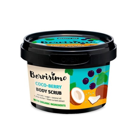 EXFOLIANTE CORPORAL - COCO, GROSELLA Y KARITÉ - BERRISIMO - SIN SLS - SIN SLES - SIN PARABENOS - 350gr