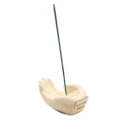 Incense Burner - Lotus (White) - 14x6x4cm