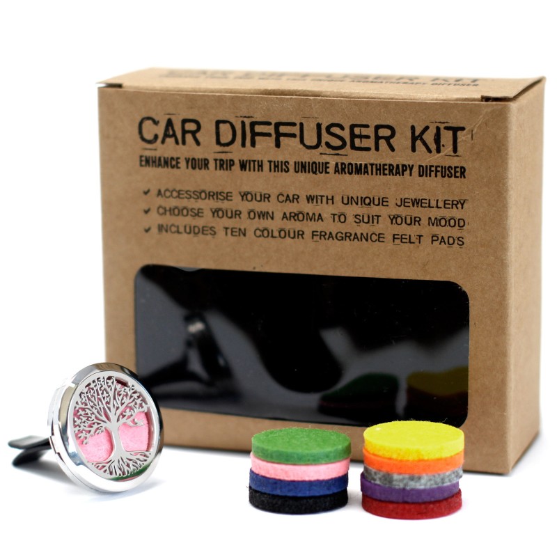 Kit diffuseur voiture - Arbre de Vie - 30mm-KIT DIFFUSEUR DE VOITURE AROMATHÉRAPIE-HOSTENATURA