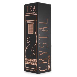 Sticla de Sticla pentru Infuzie de Ceai - Rose Gold - Ametist